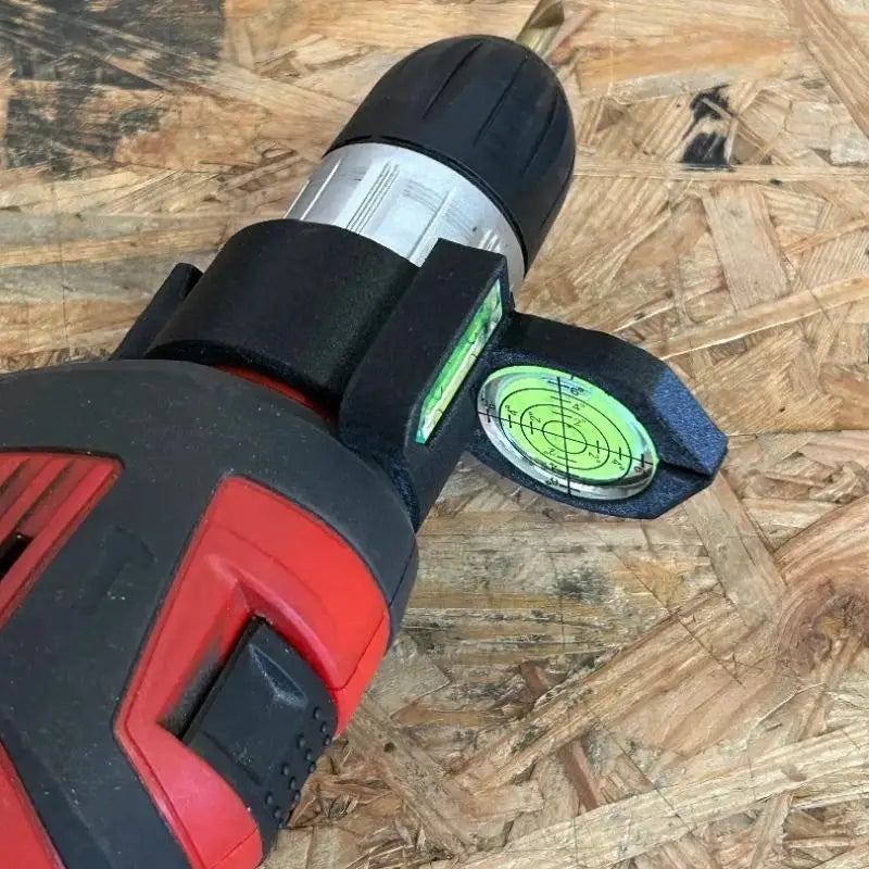 Drill Spirit Level Guide Tool – Precision Hole Drilling Assistant Drill Level Guide Qme
