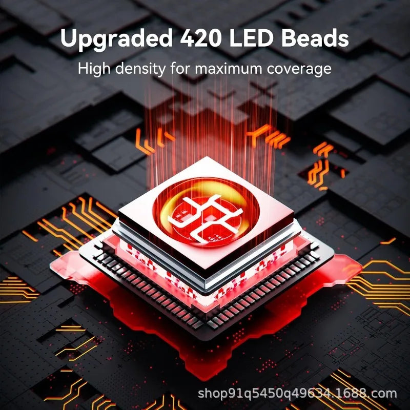 420 LED Red & Infrared Light Therapy Pad 660nm 850nm Light Therapy Pad Qst