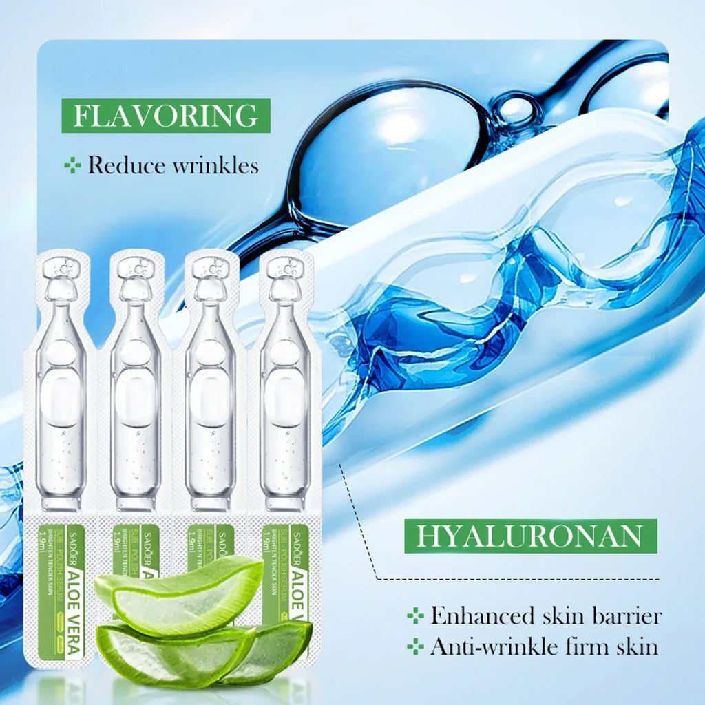 Aloe Vera Moisturizing Essence Sheets – 20 pcs Travel Size Moisturizing Essence Sheets Qme