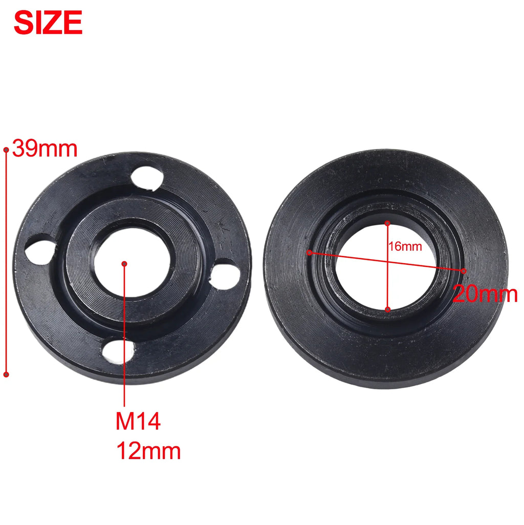 Angle Grinder Flange Nut Pressure Plate Set – M14 125–230mm Grinder Flange Tool Set Qme Default Title