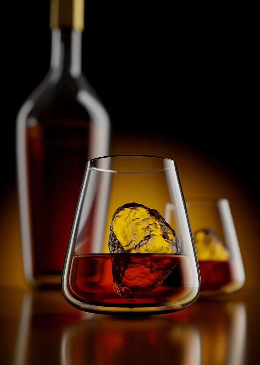 Modern Minimalist Wine & Cocktail Glass Canvas Wall Art Print Canvas Wall Art Qst 14 50x70cm Unframed