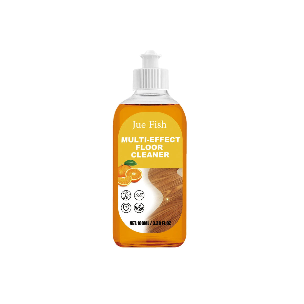 Jue-Fish Floor Cleaner – Wood, Tile & Laminate Brightener Floor Cleaning Liquid Qst 100ml Bottled