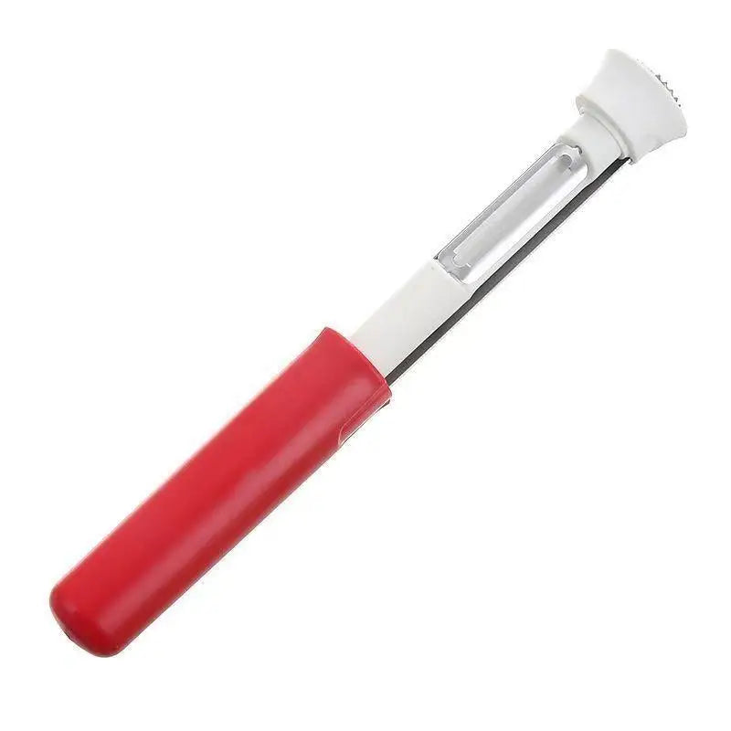 Stainless Steel Rust-Proof Fruit Peeler & Corer – Anti-Slip Fruit Peeler & Corer Qme Red