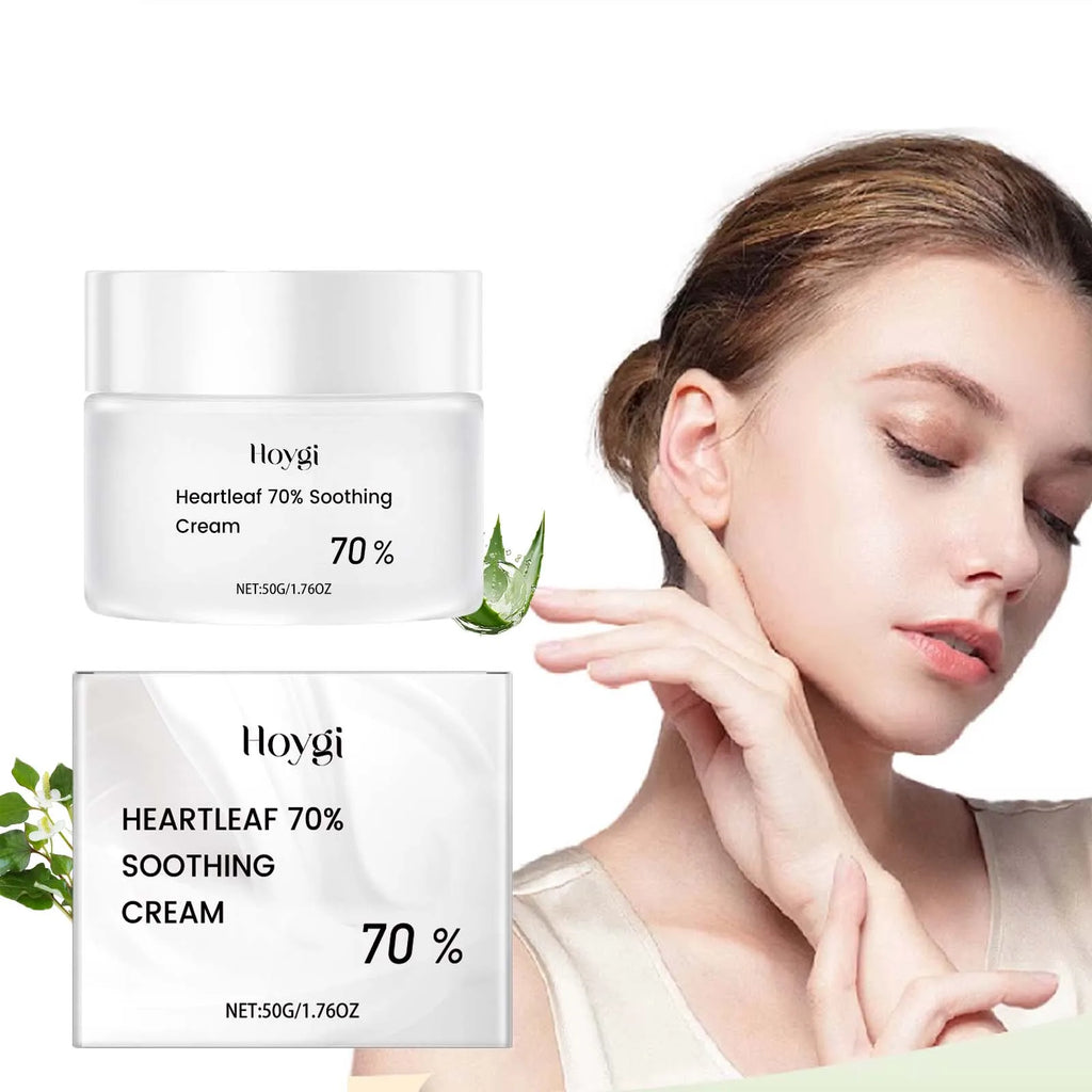 Heart Leaf 70 Soothing Cream – Ceramide & EOS Moisturizer Facial Soothing Cream Qme