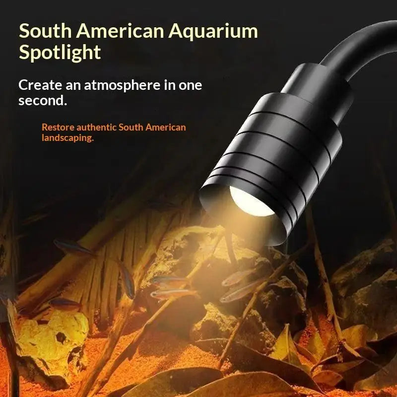 Zoomable 3W LED Fish Tank Lamp – Aquarium Spotlight Aquarium LED Lamp Qme