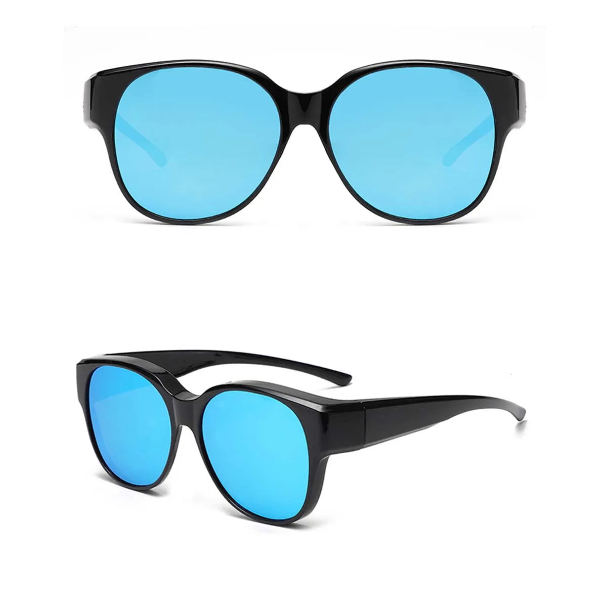 VOPHA 2-Pack Fit-Over Sunglasses UV400 Polarized | Unisex Fit-Over Sunglasses Qst 2PC