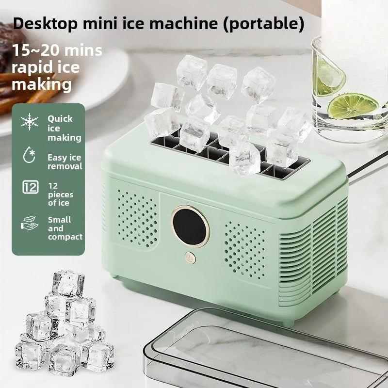 HAOYUNMA 150W Portable Ice Maker – Countertop Quick-Freeze Machine Portable Ice Maker Qst
