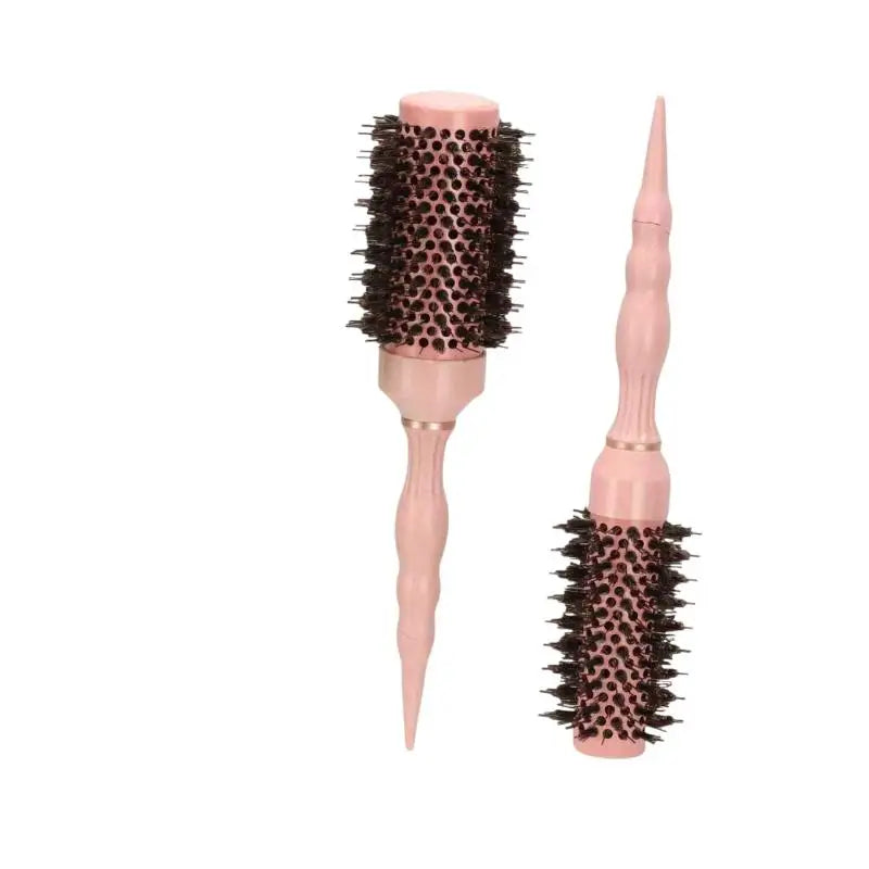 Boar & Nylon Barrel Round Brush – Curl & Salon Styling Round Styling Brush Qme
