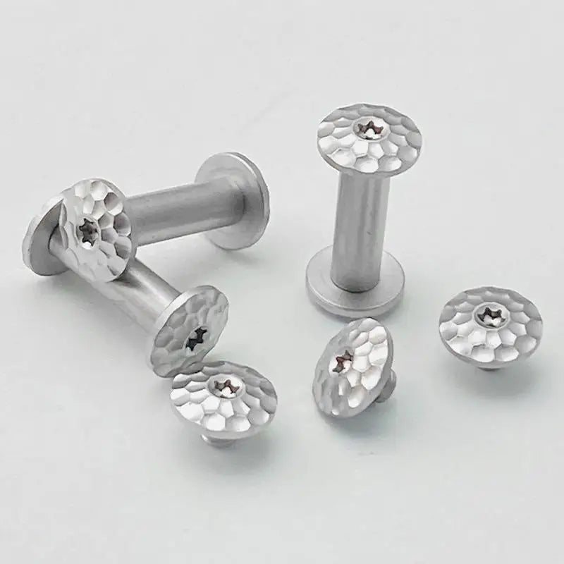 M4 Plum Blossom Knife Handle Screws – 416 Stainless, 10 Sets Knife Handle Screws Qst Silver 6MM-10-10PCS