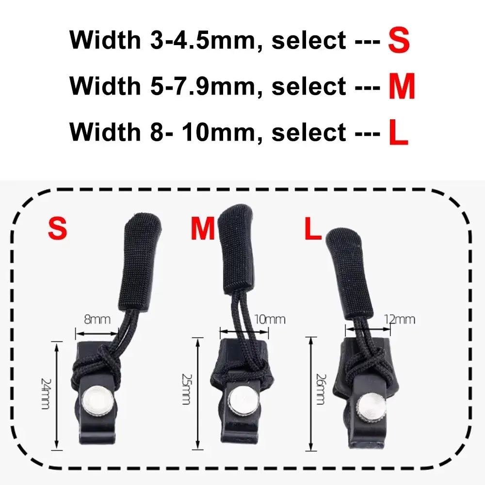 Zipper Repair Kit – 9 Pc Quick Install Replacement Zip Heads Zipper Repair Kit Qme