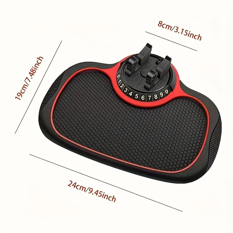 360° Rotating Swan-Shaped Car Dashboard Phone Holder Pad Car Phone Holder Qme