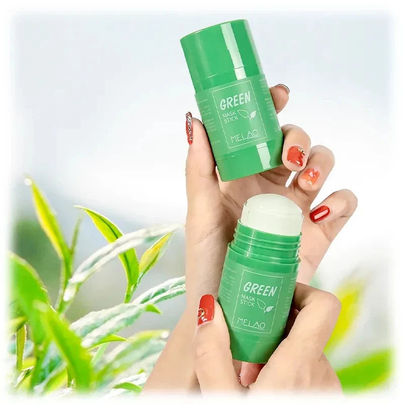 MELAO Green Tea Purifying Clay Face Mask – Natural Mud Mask Clay Face Mask Qme