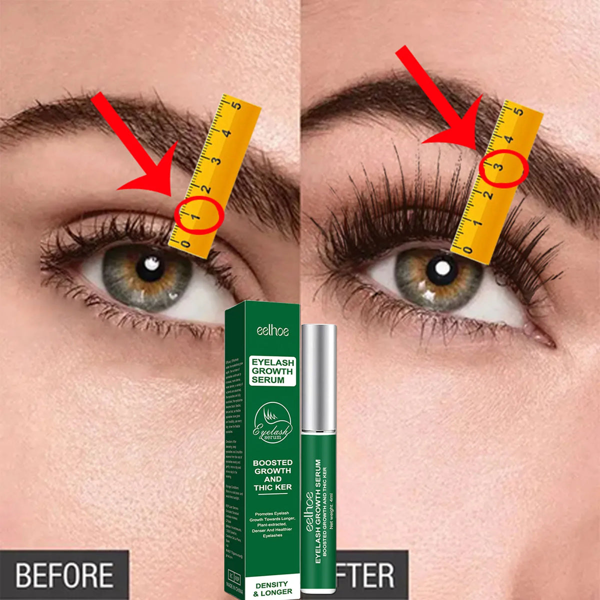 PWYUMAN Eyelash Growth Serum – Fuller, Longer, Thicker Lashes Eyelash Growth Serum Qst