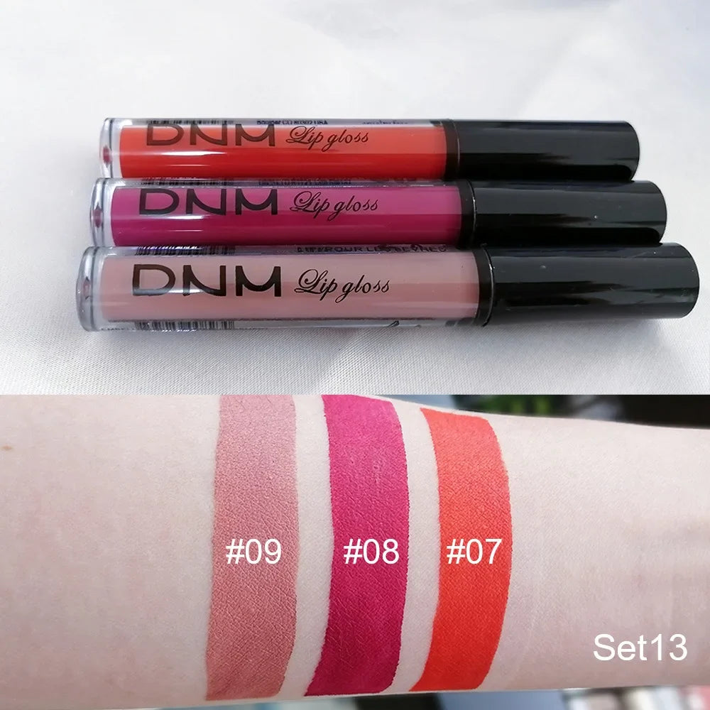 Waterproof Liquid Lipstick Set | Long-Lasting Matte Lip Color Liquid Lipstick Set Qme