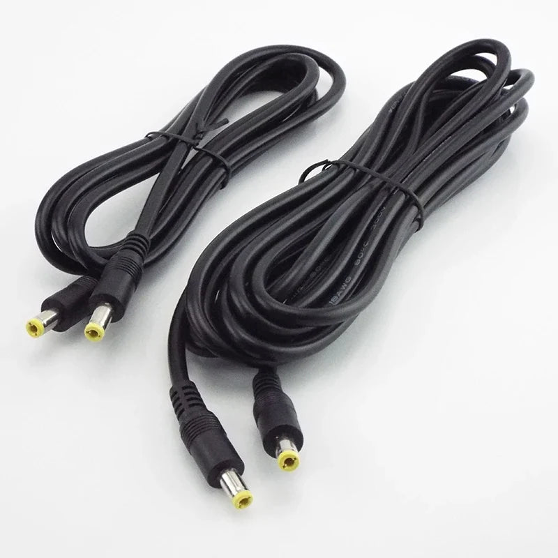 DC Power Extension Cable 5.5×2.1mm Male Female 5521 CCTV DC Power Extension Cable Qme