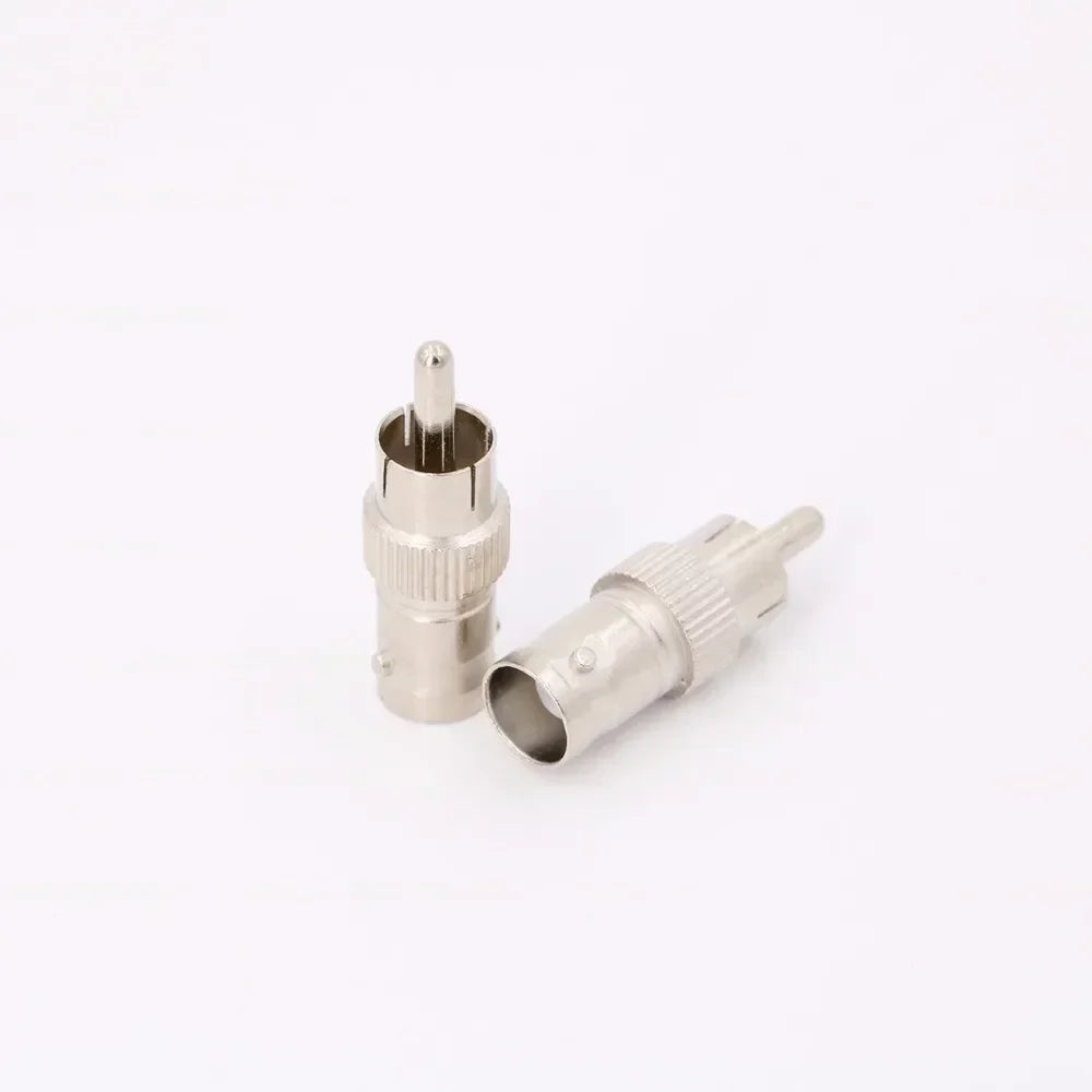 BNC Female to RCA Male Adapter for CCTV Camera Systems Camera Plug Adapter Qme