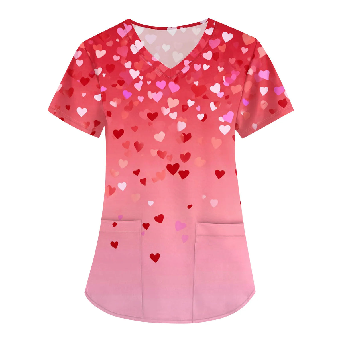 Women's Short Sleeve Scrub Top | Pharmacy & Salon Uniform Scrub Top Qme Wine S