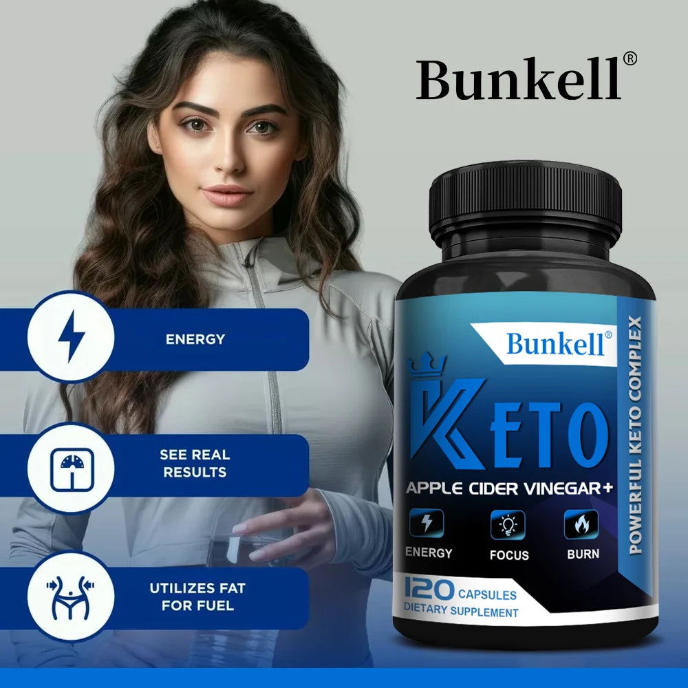 Keto + ACV Capsules – Ketosis & Weight Management, 60ct Keto ACV Supplement Qst