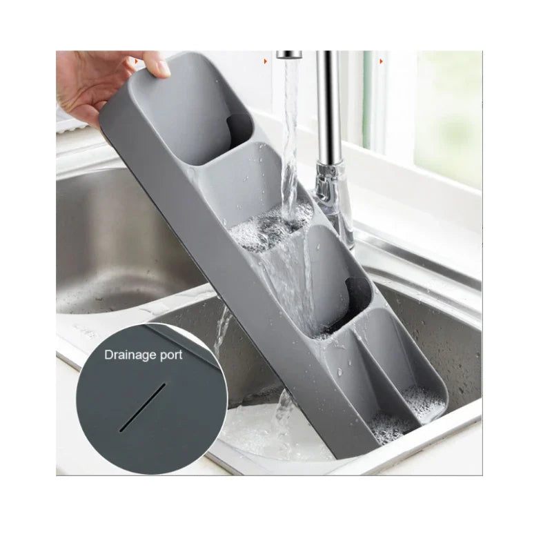 Cutlery Organizer Box – Knife, Fork & Spoon Compartment Storage Cutlery Organizer Box Qme