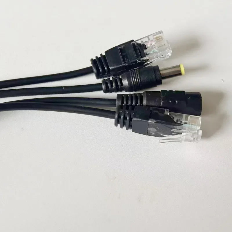 Passive PoE Adapter RJ45 Injector & Splitter Kit – 12–48V IP Cam PoE Network Adapter Qme