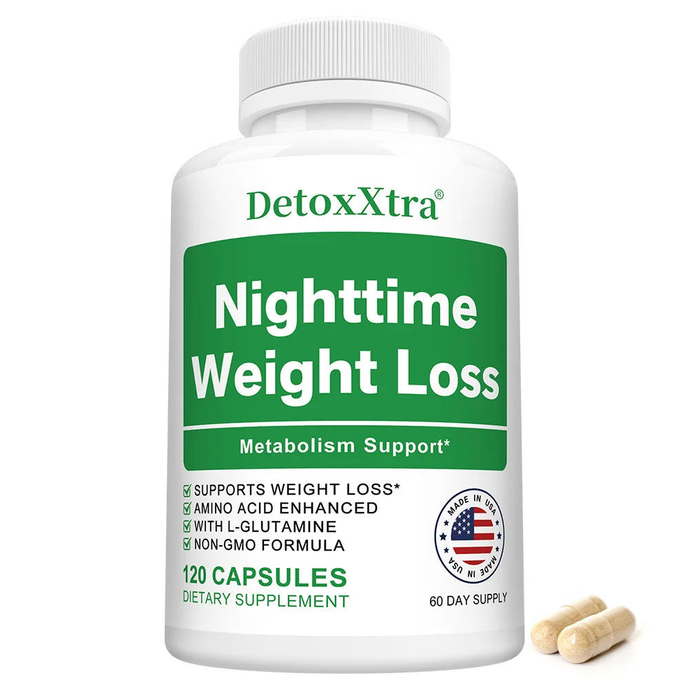 STRESSXCEL L-Glutamine Nighttime Supplement – Sleep & Muscle Support Wellness Supplement Qst 120 count-1 bottle