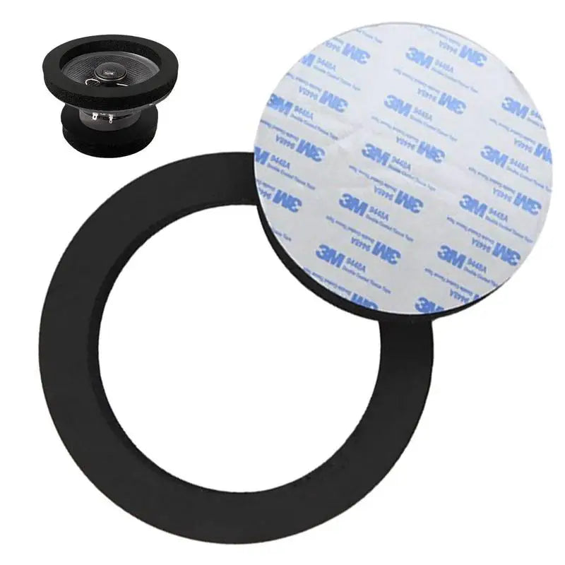 6.5" Car Speaker Foam Baffle Ring – Self-Adhesive Audio Seal Car Speaker Baffle Qst