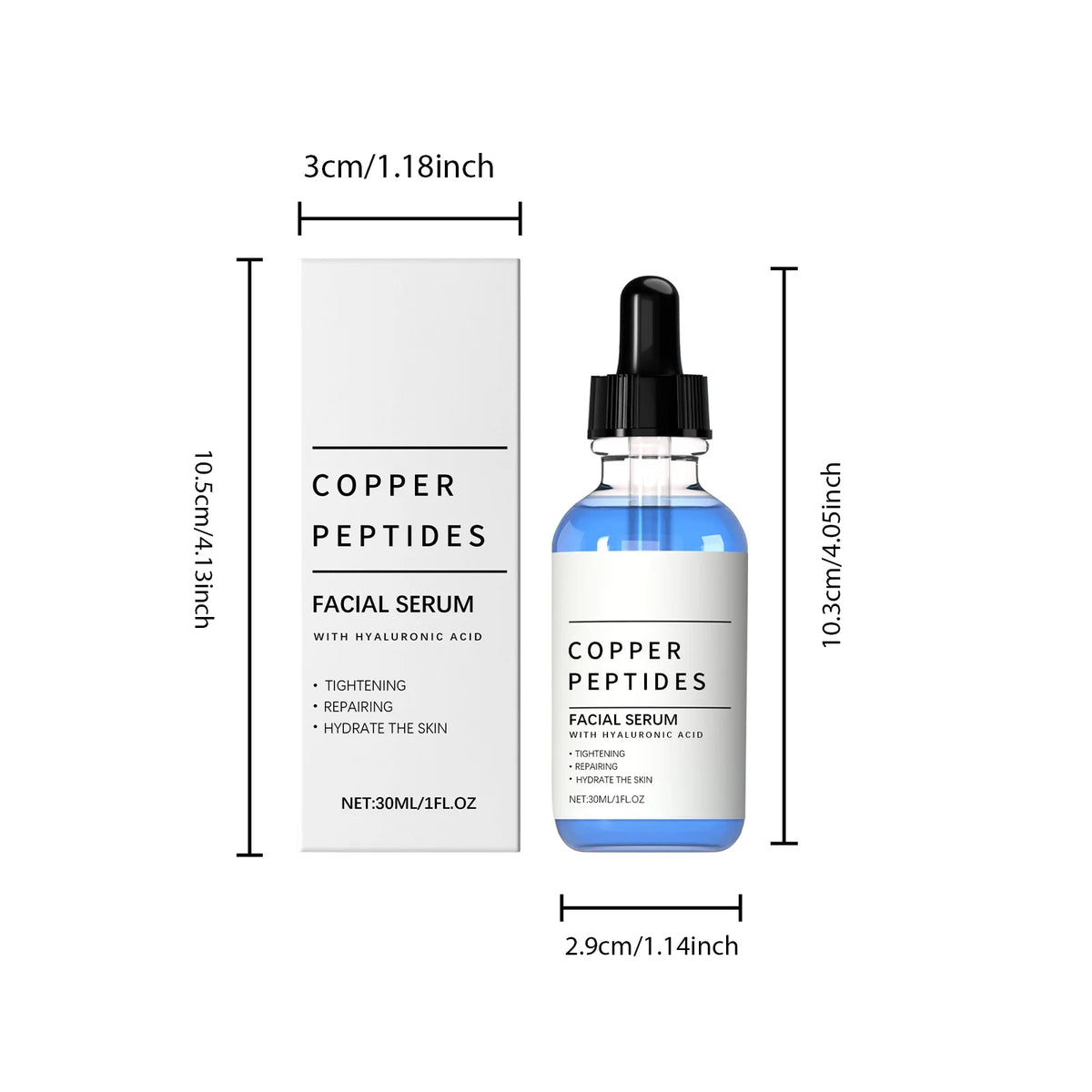 30ml Copper Peptides Face Serum – Firming & Hydrating Face Serum Qst