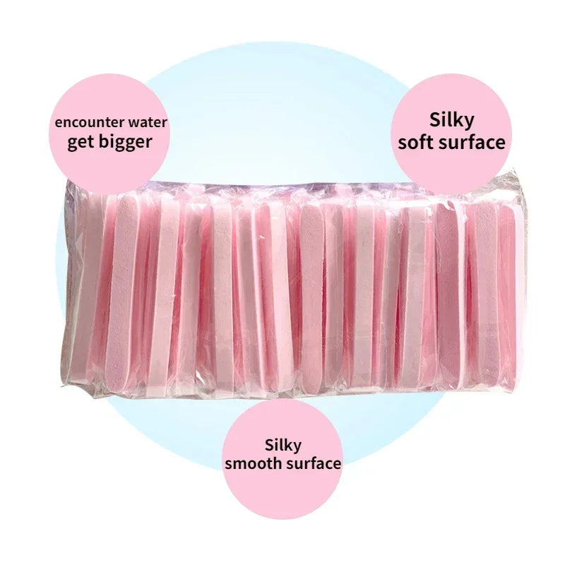 12 Compressed Face Wash Sponges – Disposable Cleansing Puffs Facial Cleansing Sponge Qme