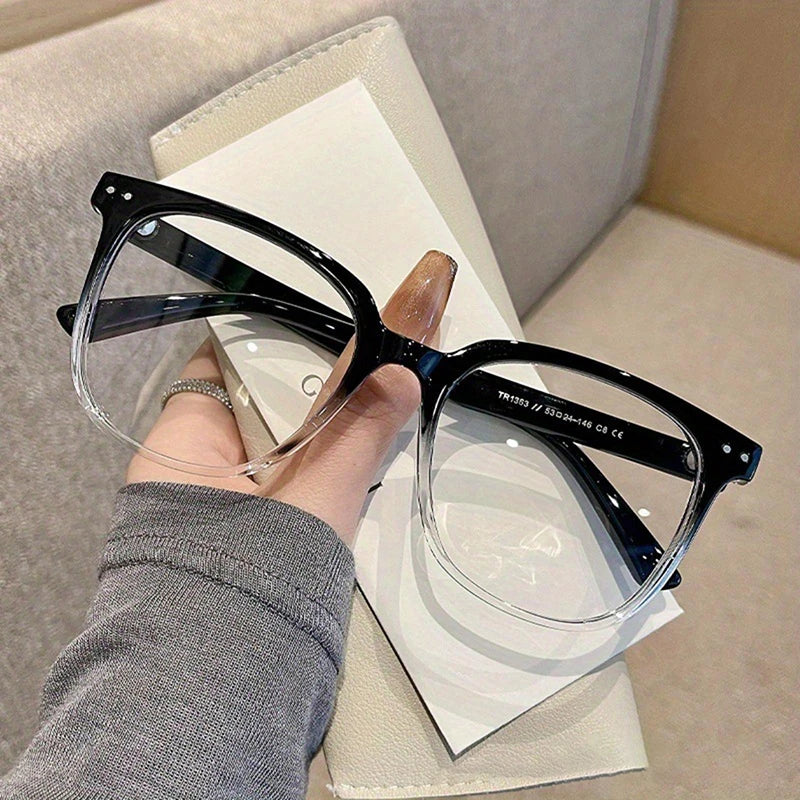 Square Frame Clear Black Fashion Glasses – Unisex Eyewear Eyeglasses Frames Qst A4