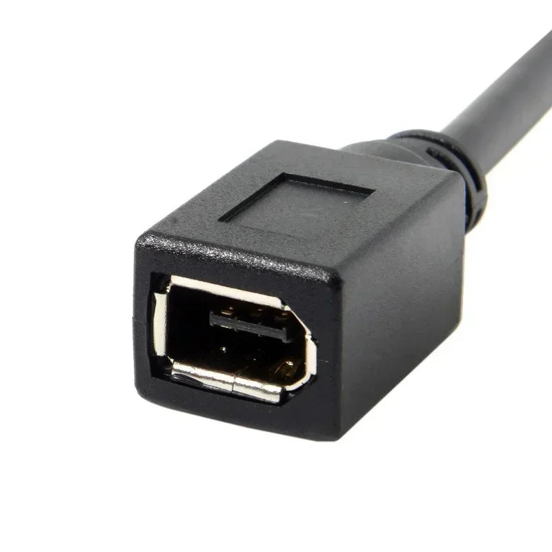 FireWire 800 to 400 Cable 9-Pin to 6-Pin IEEE 1394 2ft FireWire Cable Qme