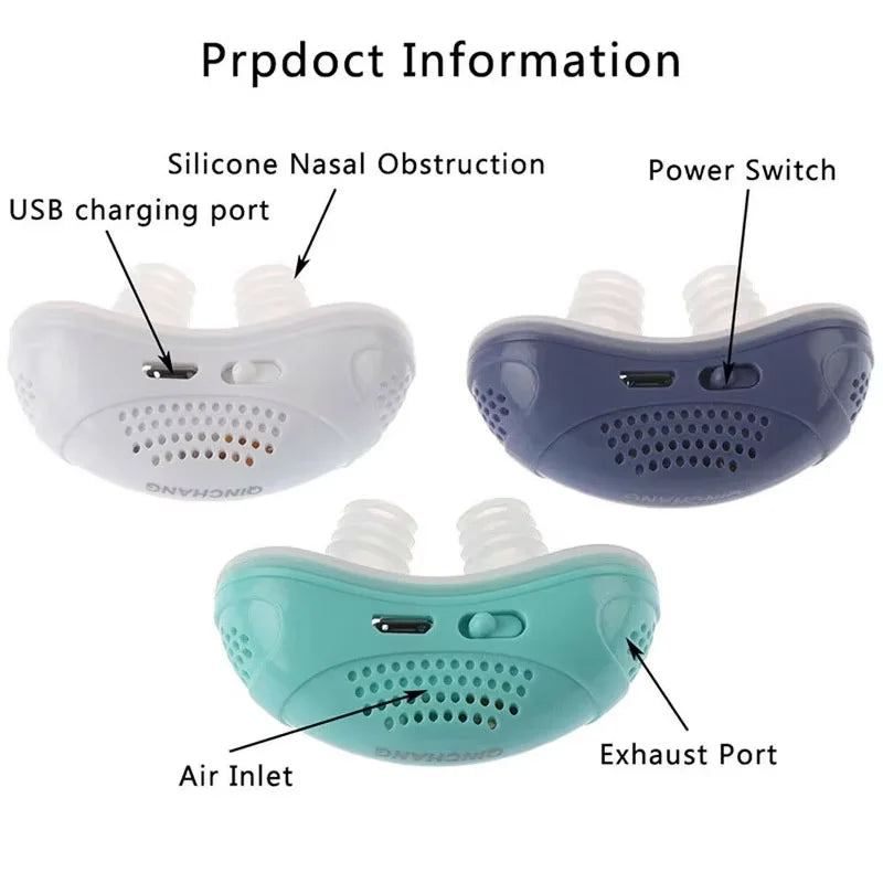 Electric Nose Clip Anti-Snoring Device | Better Night Breathing Anti-Snoring Device Qst