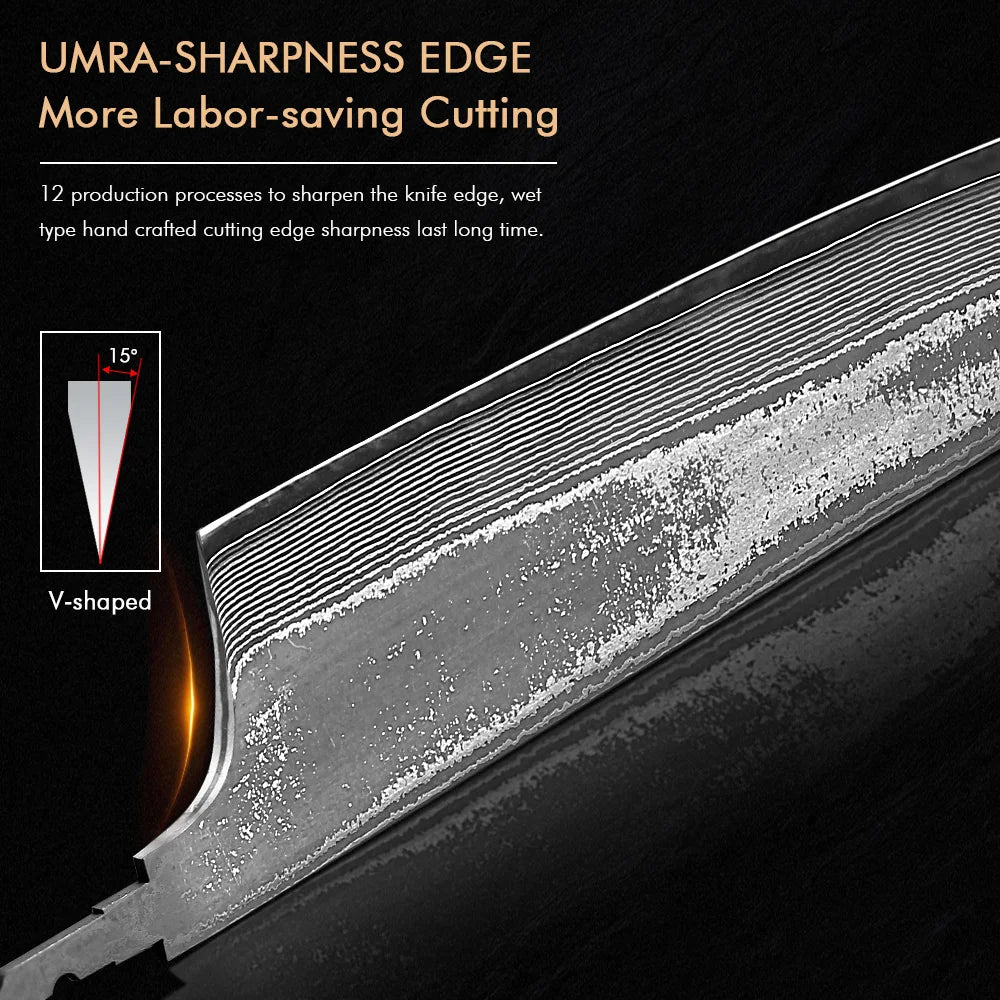 F.YOUNG VG10 Damascus Steel Knife Blank Blade – DIY Full Tang Knife Blank Blade Qst