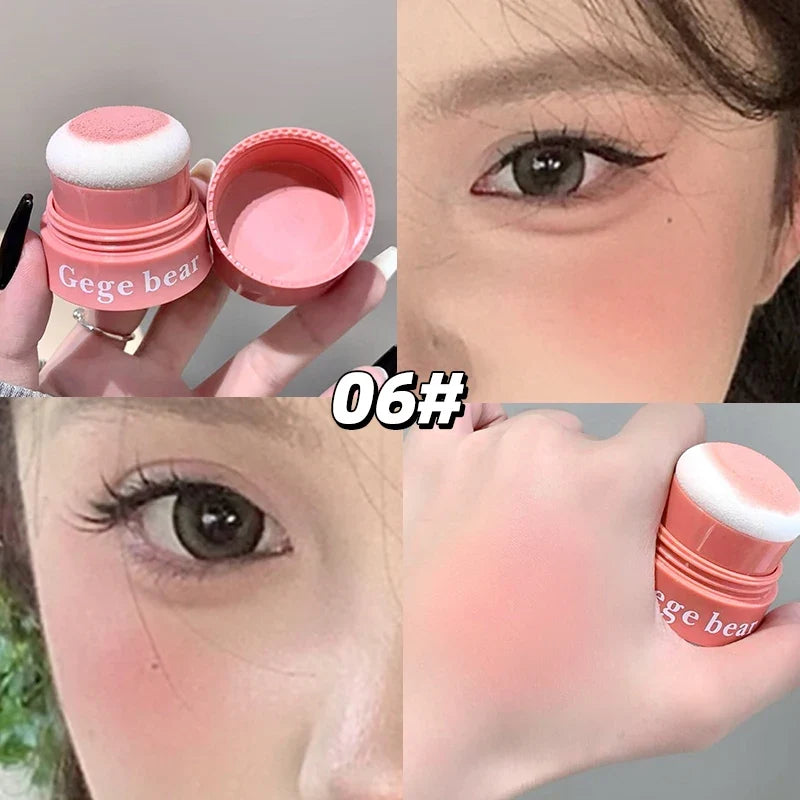 Gege Bear Matte Blush Powder – Natural Finish, Long-Lasting Matte Blush Powder Qme GX2071-6