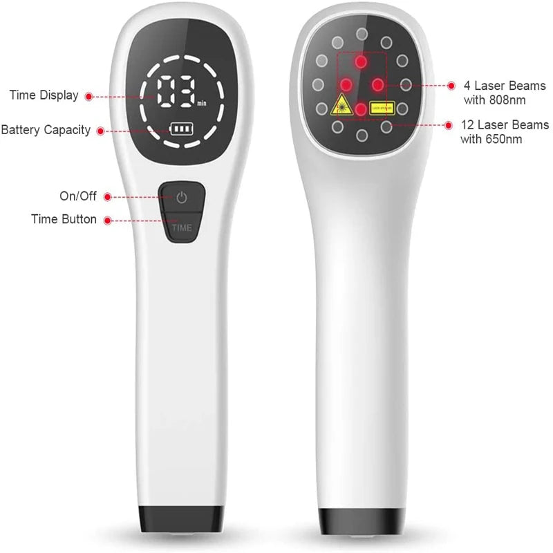 KTS 808nm Cold Laser Therapy Device – Home LLLT Physiotherapy Laser Therapy Device Qst