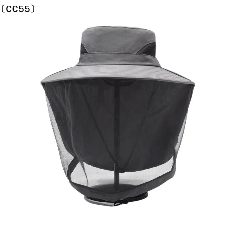 Wide-Brim Sun Hat – Outdoor Camping & Hiking Insect Guard Wide Brim Hat Qst