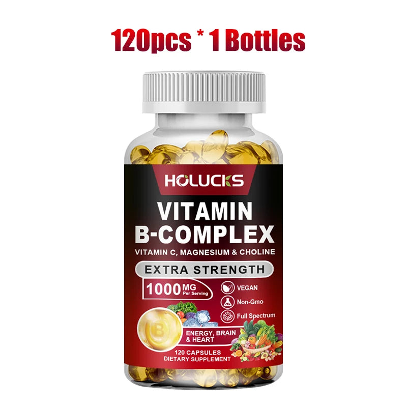 Yimiduk Vitamin B Complex 120 Capsules – Buy 1 Get 1 Free Vitamin Supplement Qst 120pcs