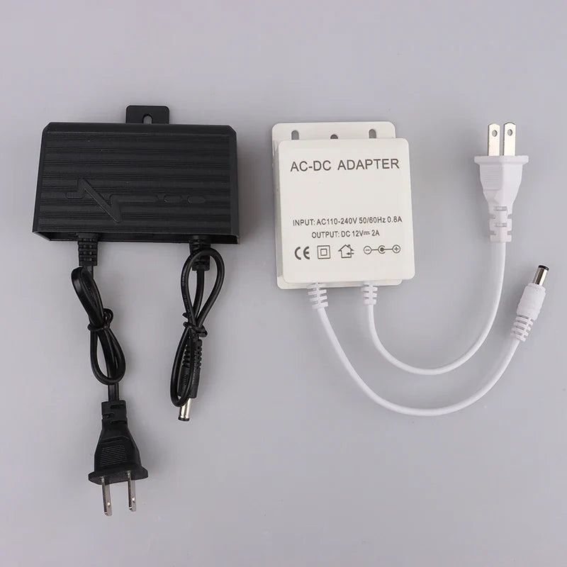 12V 2A CCTV Camera Power Supply Adapter – Waterproof Outdoor CCTV Power Adapter Qme