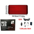 120-LED Red & Infrared Light Therapy Pad 660nm 850nm Wearable Light Therapy Pad Qst 120LED With BOX UK Plug