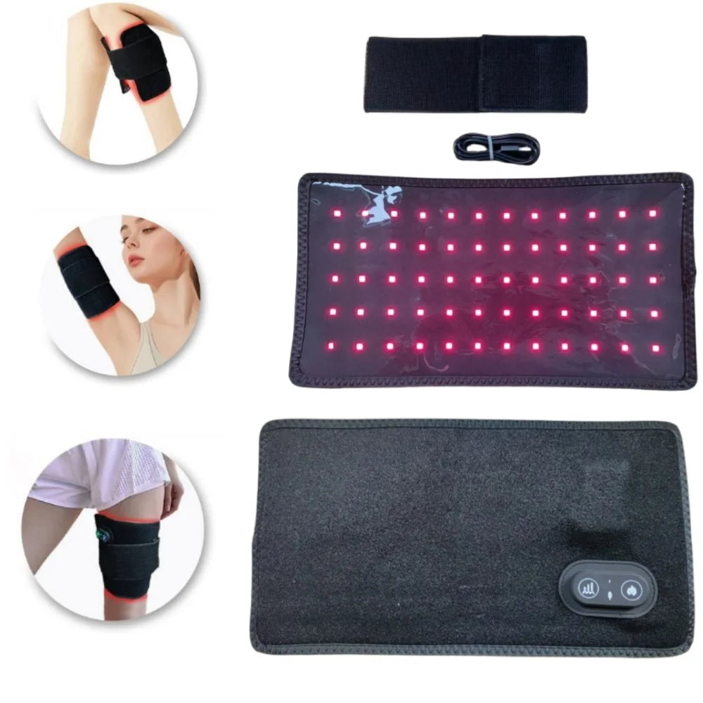 Wireless Red Light Therapy Belt 660nm 850nm – Body Wrap Pad Light Therapy Belt Qst