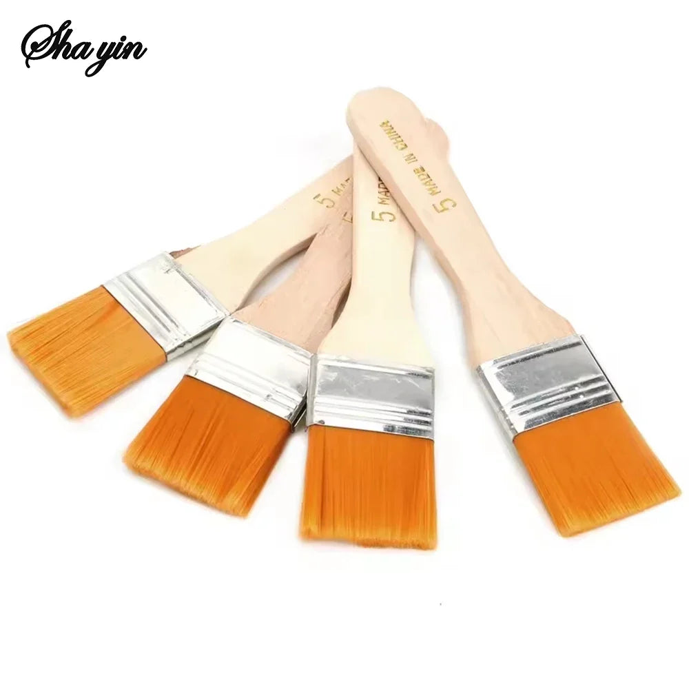 Oil Painting Brush Set – Nylon Bristles & Wooden Handle Oil Painting Brush Set Qme Default Title