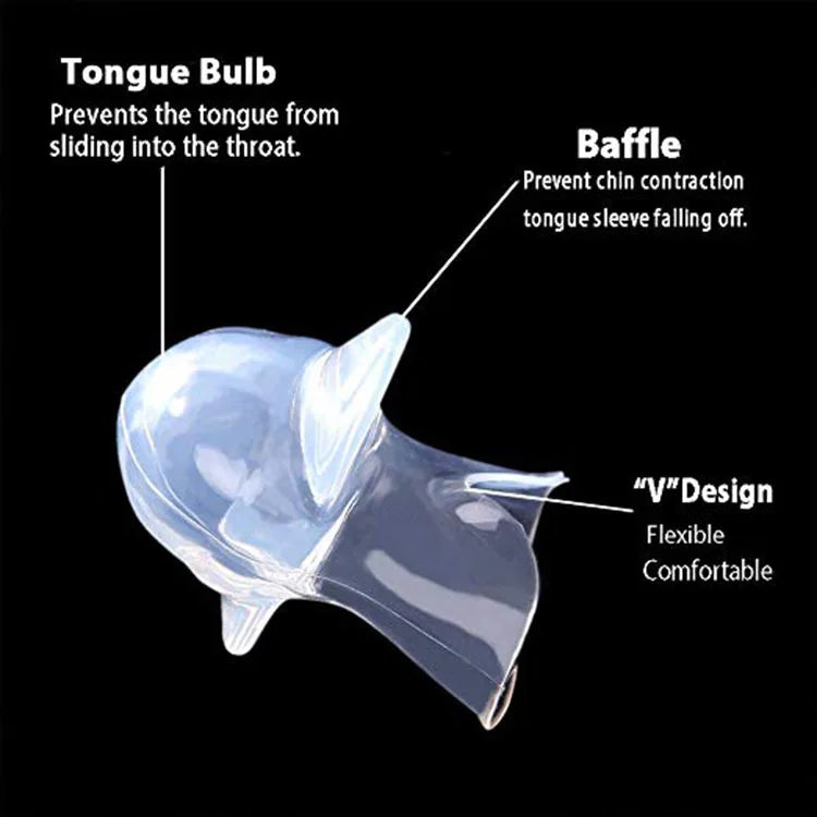 Silicone Tongue Retainer Anti-Snoring Mouthpiece | Better Sleep Anti-Snoring Mouthpiece Qst