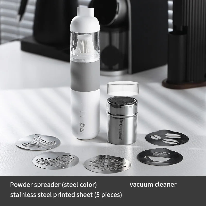 Bincoo Stainless Steel Coffee Powder Shaker & Cocoa Sifter Set Coffee Powder Shaker Qst steel 7pcs set