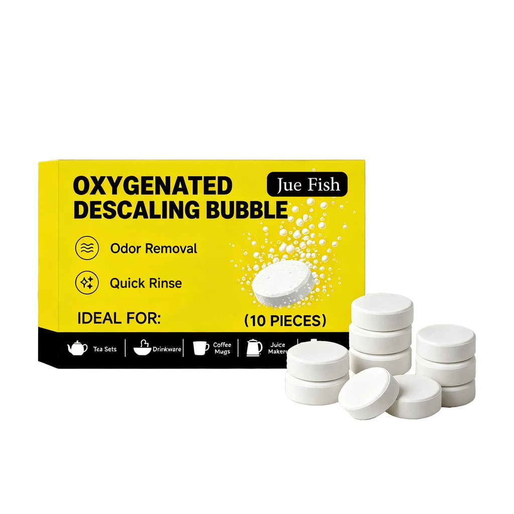 Oxygenated Descaling Bubble Tablets – Limescale Remover Descaling Tablets Qme 10PCS Boxed
