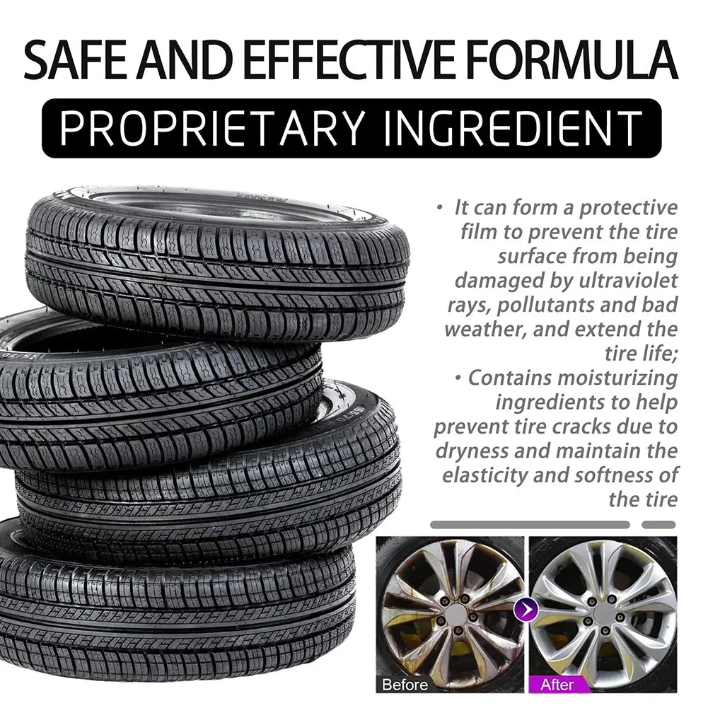 Rim Brake Dust Remover Spray | Car Wheel Detailing Cleaner 120ml Wheel Cleaning Spray Qme