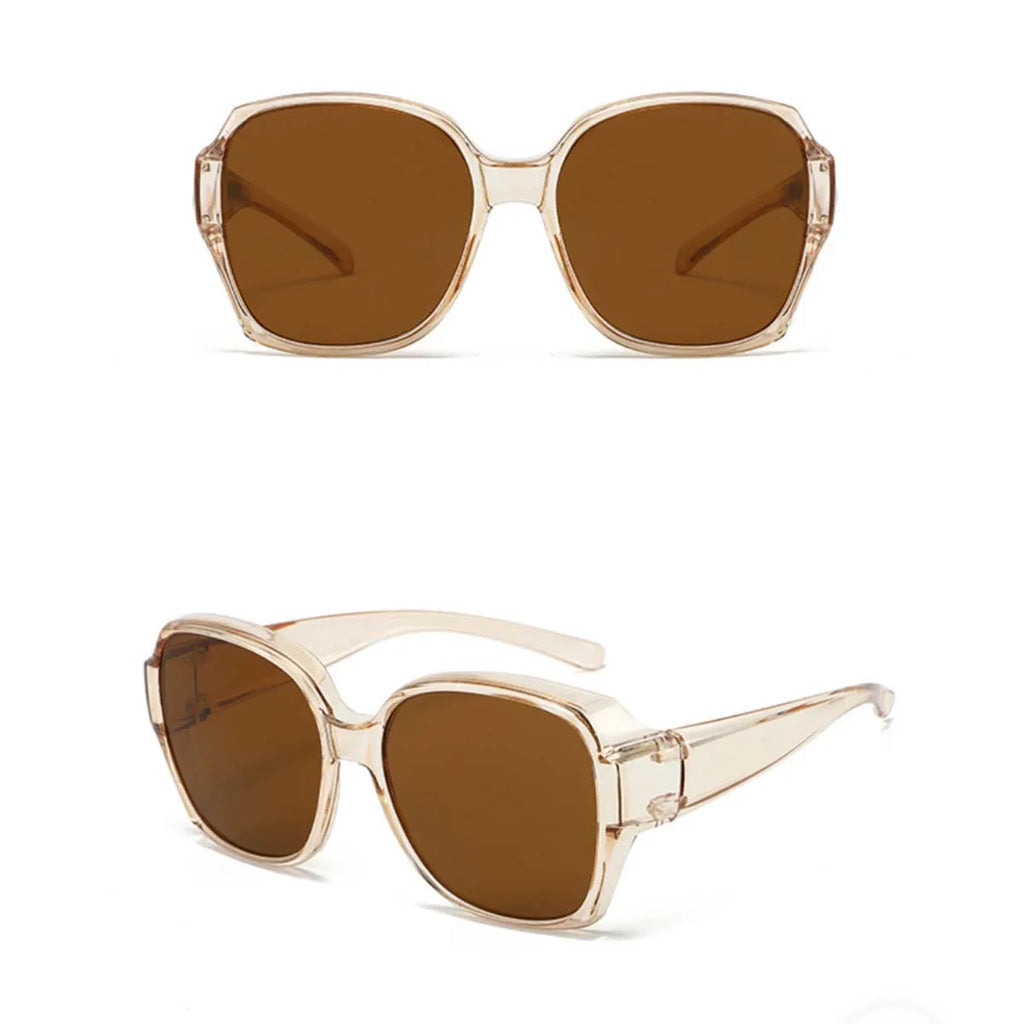 VOPHA Fit Over Sunglasses UV400 Prescription Square Wrap T01 Fit Over Sunglasses Qst