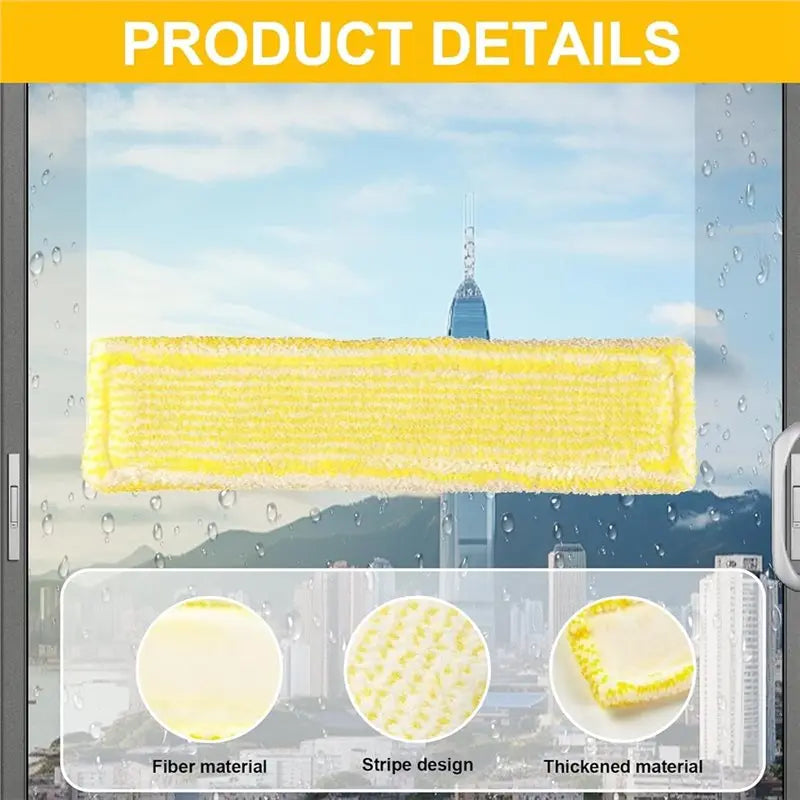 Kärcher WV2 WV5 Replacement Parts – Rubber Blade & Microfibre Mop Window Vacuum Accessories Qst