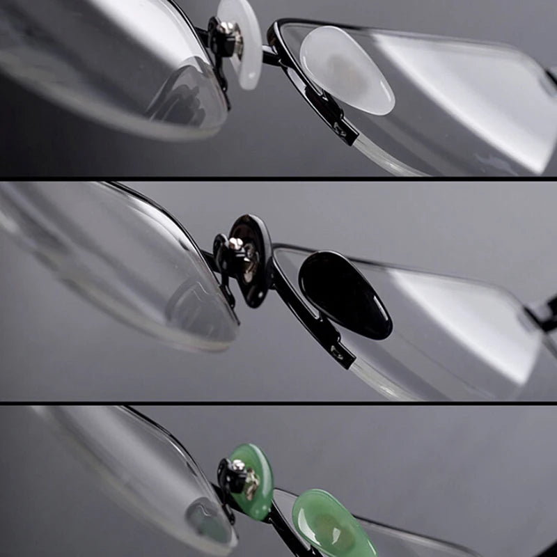 Anti-Slip Jade Nose Pads for Eyeglasses – Stick-On & Screw-In Eyeglass Nose Pads Qst