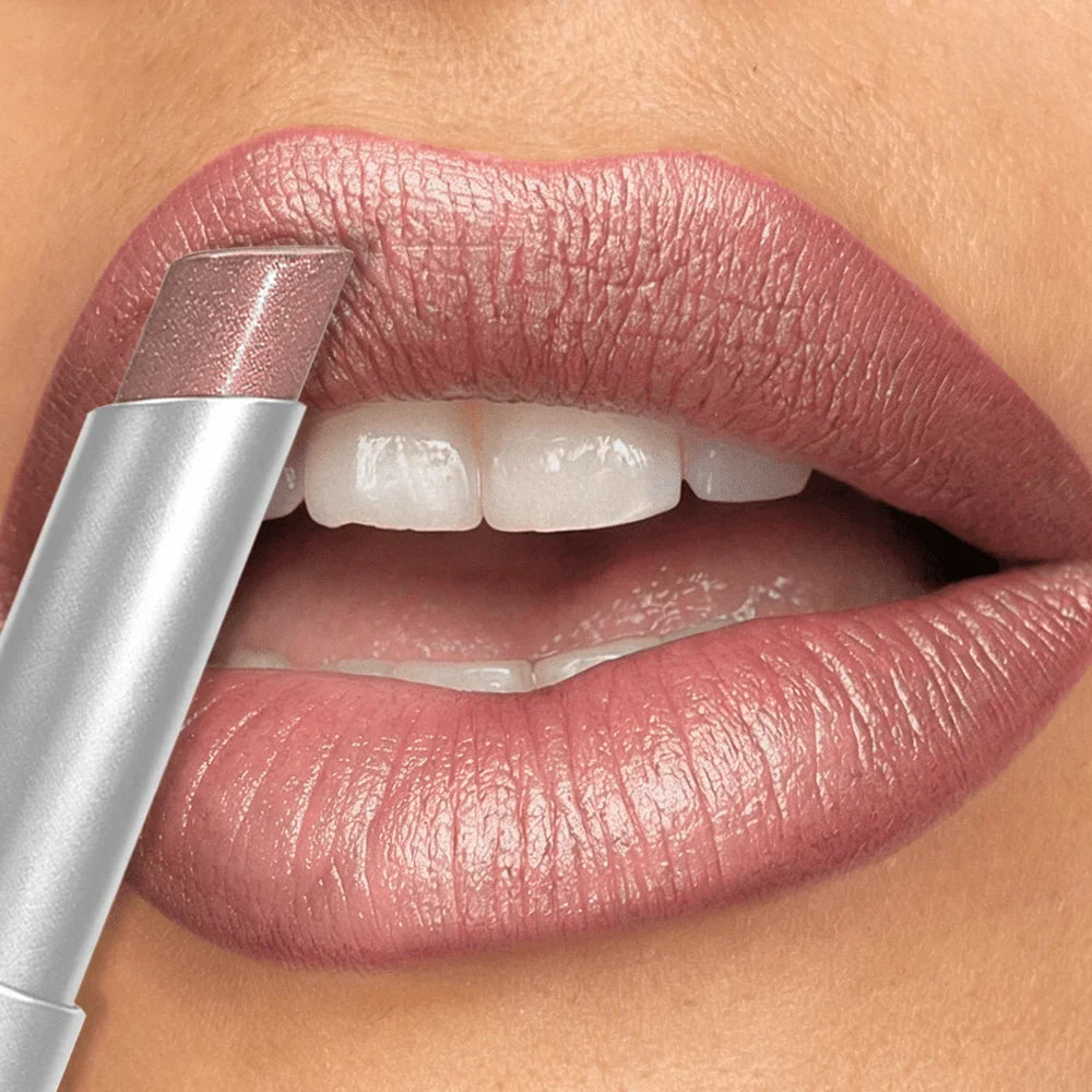 JUJU DREAM Shimmer Peach Lipstick | Pearlescent Hydrating Lip Color Shimmer Lipstick Qme