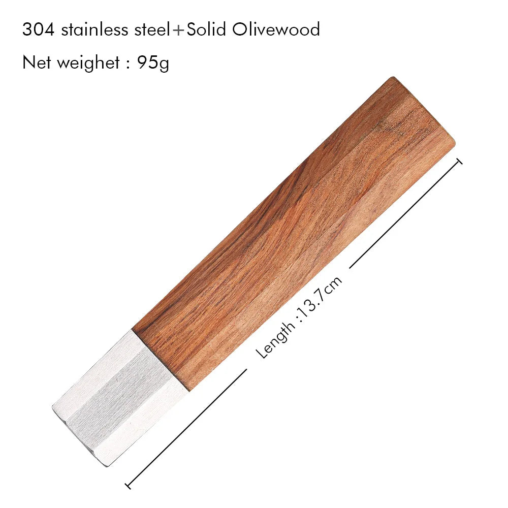 TURWHO Damascus Steel Blade Blank – DIY Nakiri Santoku Chef Knife Damascus Knife Blank Qst Beige