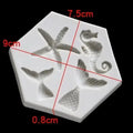 Silicone Mermaid Fish Tail Fondant Mold | Marine Life Baking Silicone Baking Mold Qme A
